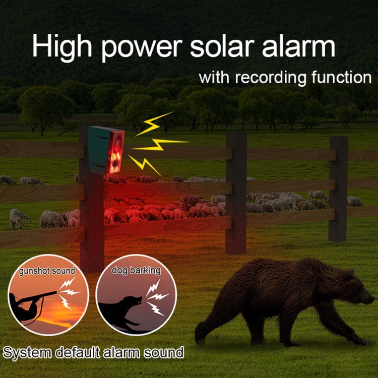 N911N Solar Alarm Infrared Sensor Sound And Light Blast Warning Light Animal Repeller N911N Solar Alarm Infrared Sensor Sound And Light Blast Warning Light Animal Repeller
